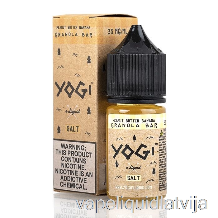 Zemesriekstu Sviests Banānu Granola Batoniņš - Yogi Salts E-šķidrums - 30ml 35mg Vape šķidrums